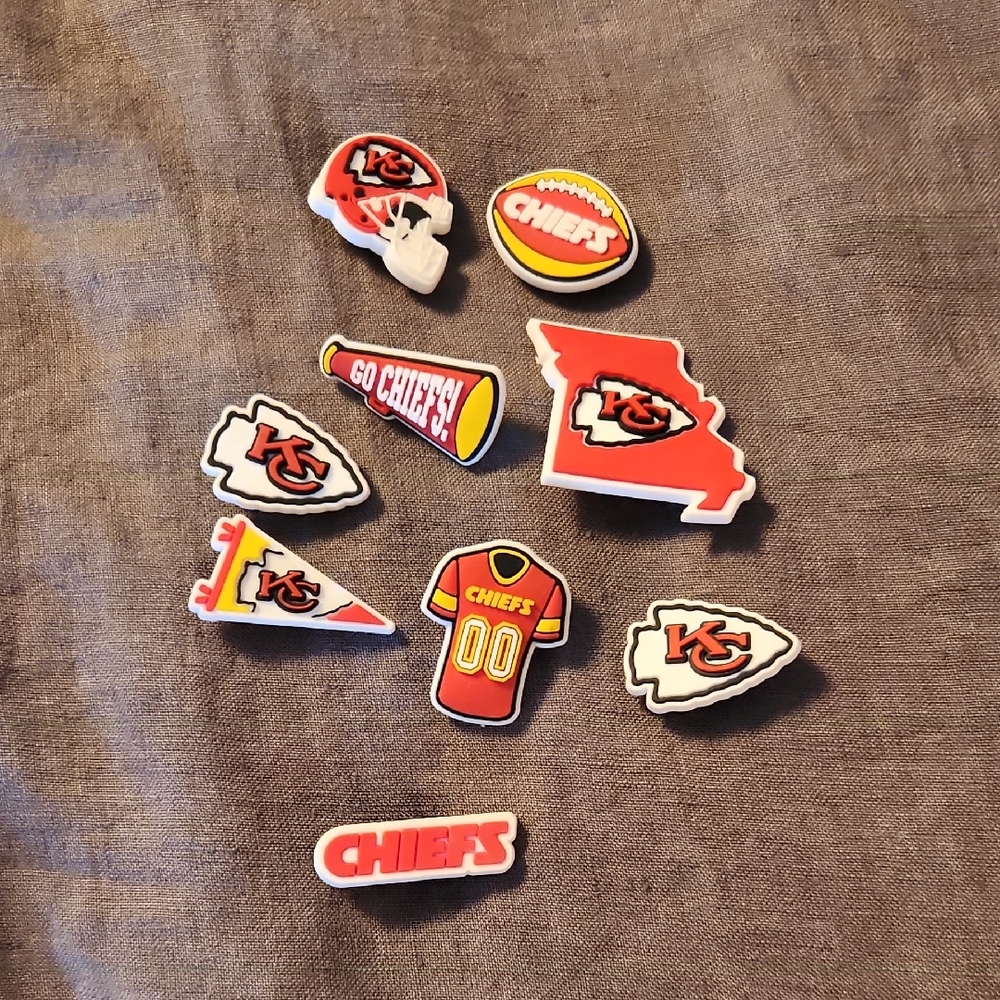 Kansas City Chiefs Shoe Charms Set - Jibbits*
